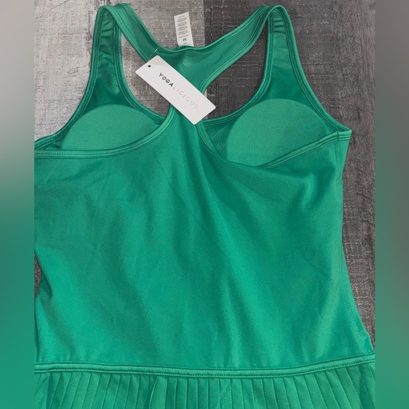 🍏NWT Yogalicious Lux Hybrid Net Motion pleated tennis dress - Picture 9 of 14
